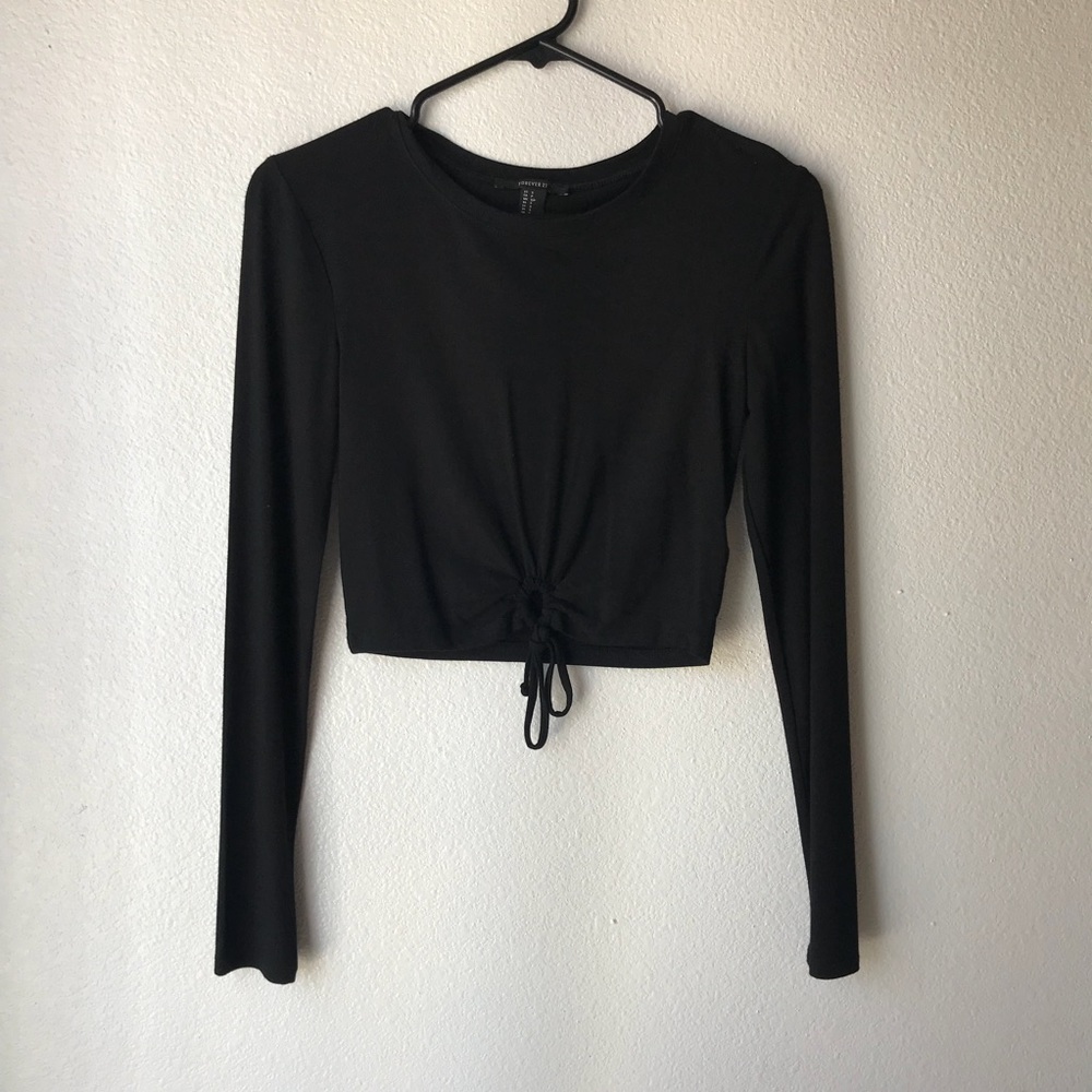 Forever21 Tie Crop Top